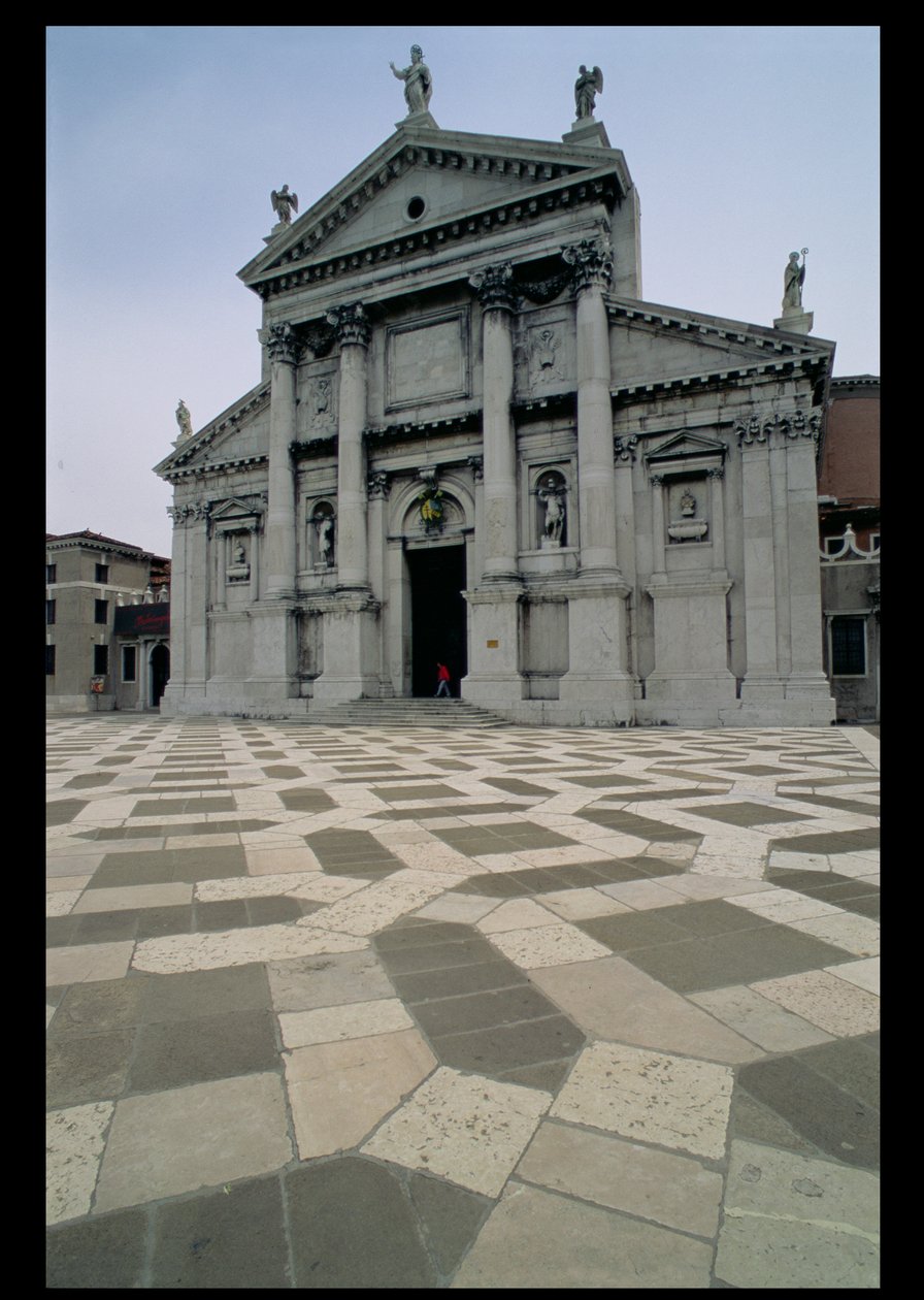 Facciata della chiesa, costruita 1564-80, facciata realizzata nel 1607-11 da Andrea Palladio