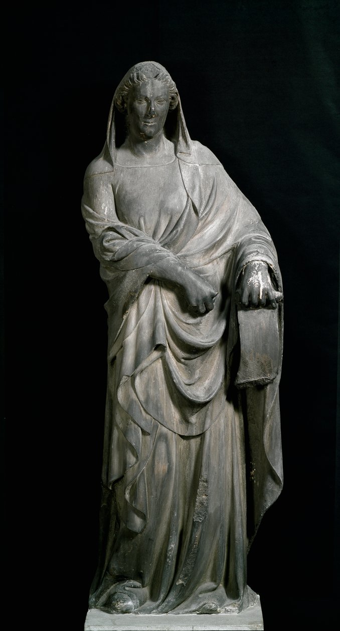 Sibilla di Tibur, dal campanile. Scultura in marmo da Andrea Pisano
