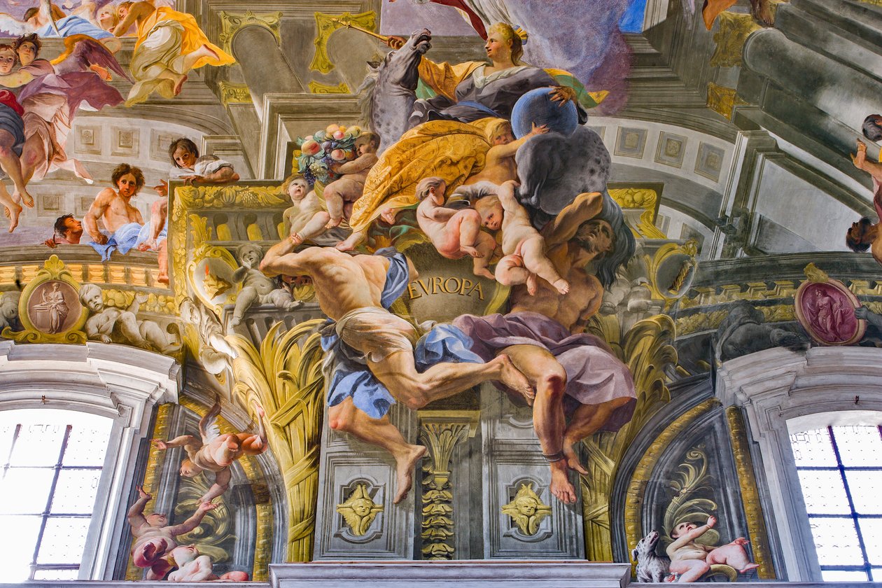 Europa, (dettaglio) delle allegorie dei continenti da Andrea Pozzo