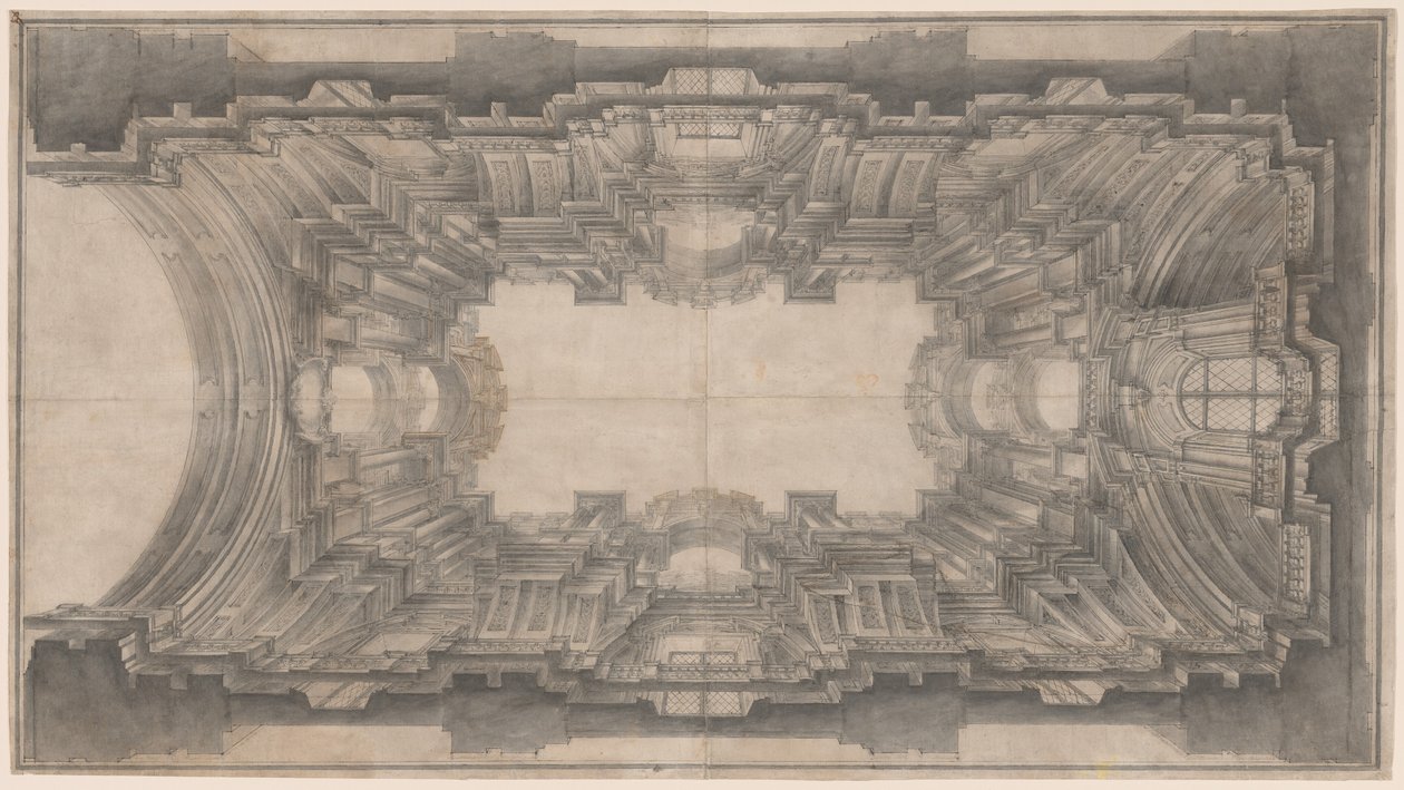 Architettura Illusionistica per la Volta di San Ignazio da Andrea Pozzo