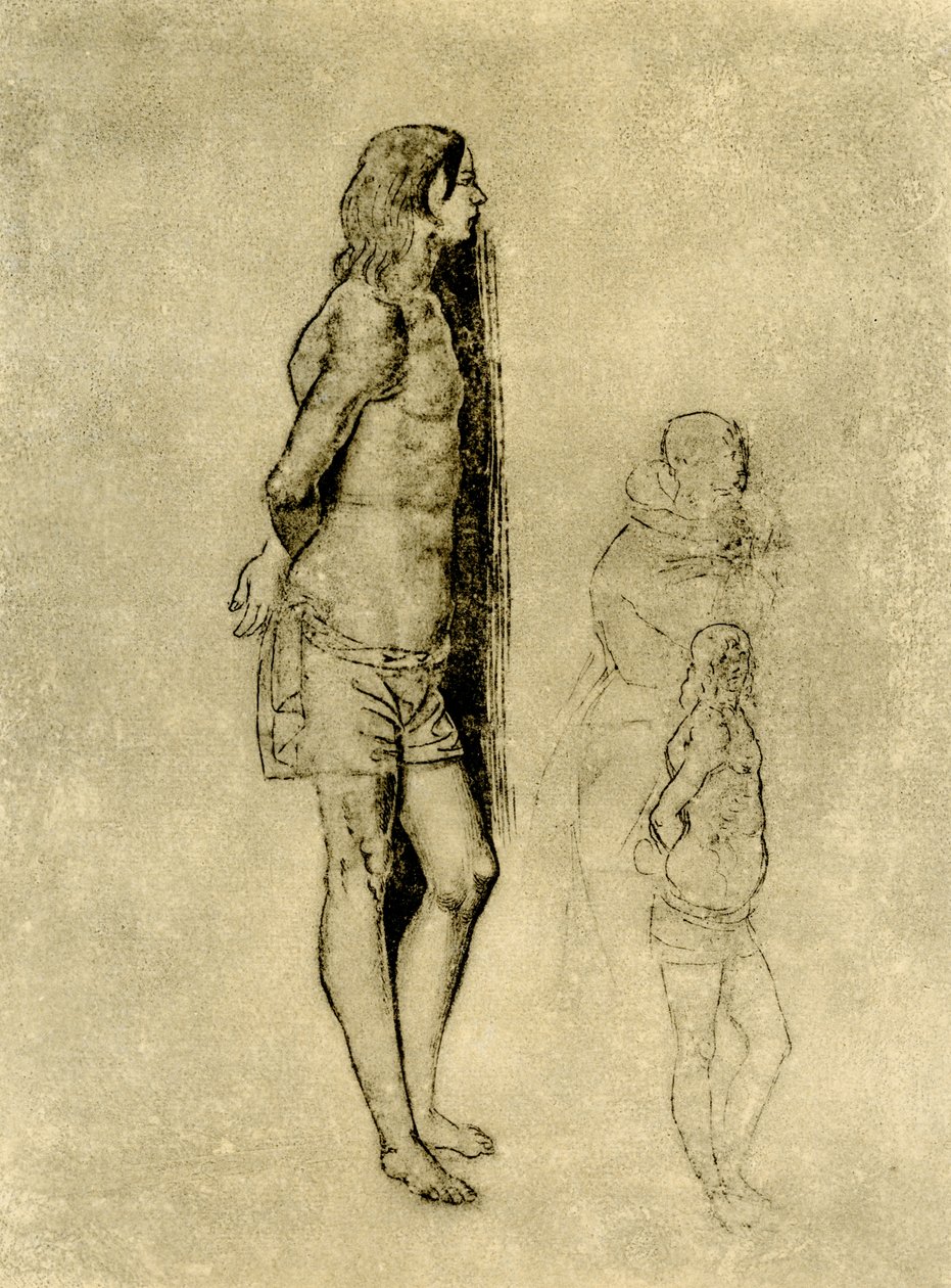 Studio su San Sebastiano per il dipinto a Bergamo da Andrea Previtali