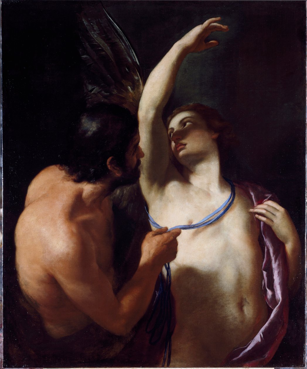 Icaro e Dedalo. Dipinto di Andrea Sacchi (1599-1661) all