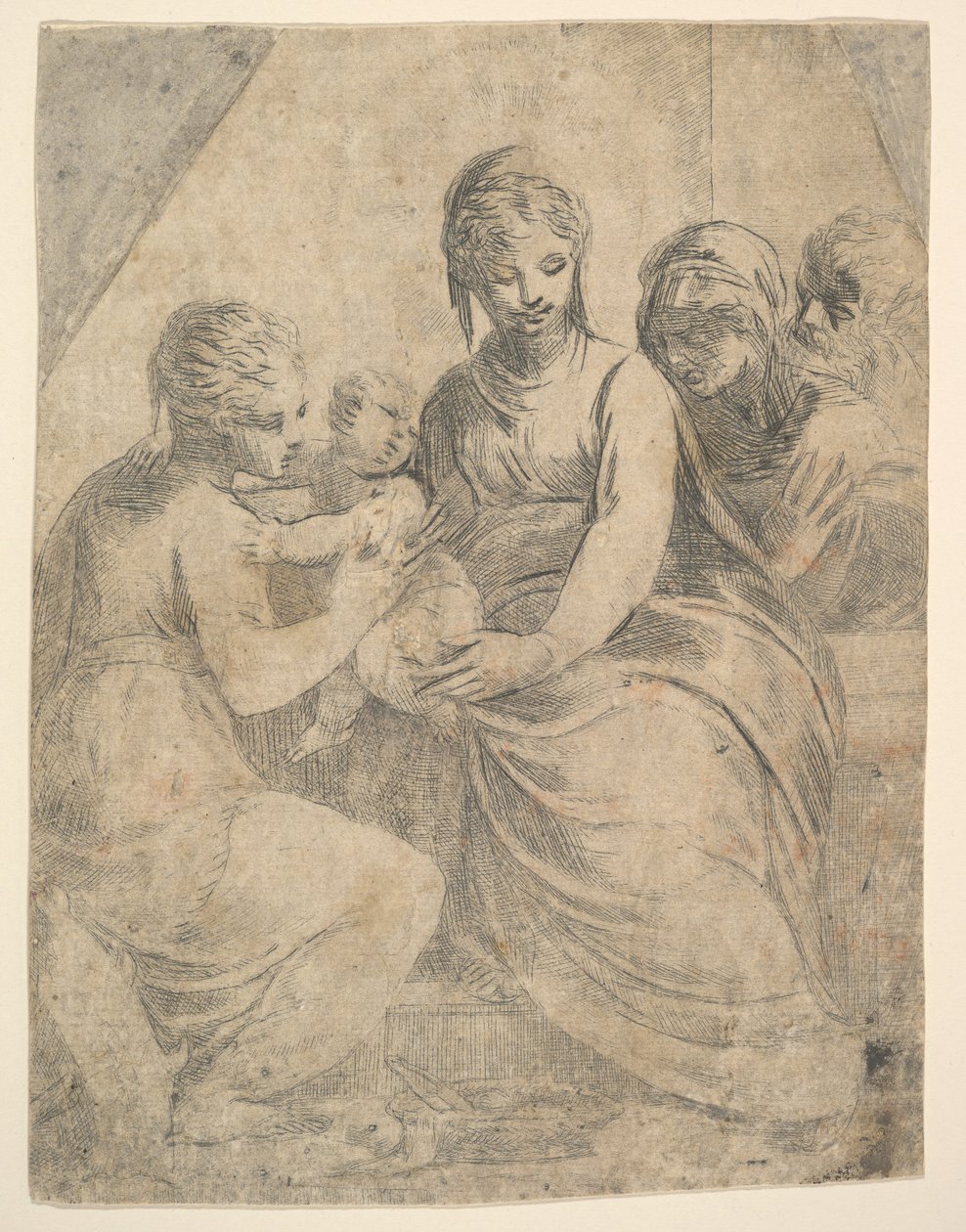 La Vergine e il Bambino accompagnati da santi, ca. 1540-50 da Andrea Schiavone