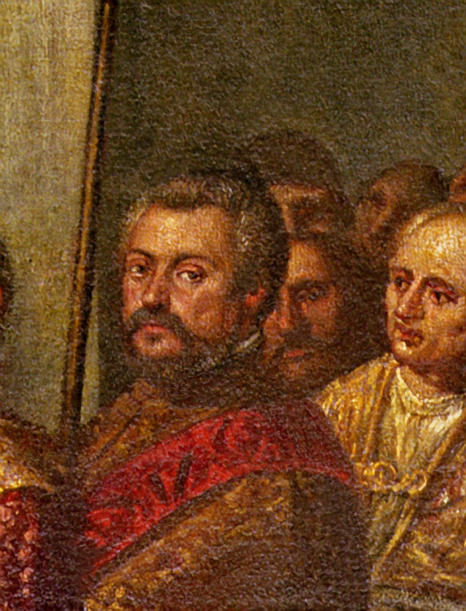 Un senatore veneziano, dettaglio da Re Enrico III di Francia in visita a Venezia nel 1574, dalla Sala delle Quattro Porte (dettaglio) da Andrea Vicentino