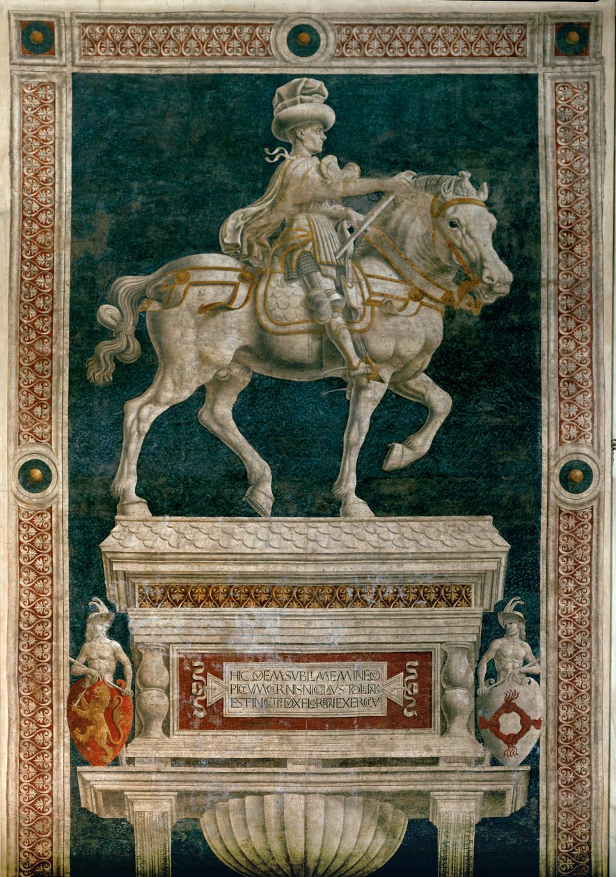Condottiere Niccolo da Tolentino … (fresco) da Andrea del Castagno