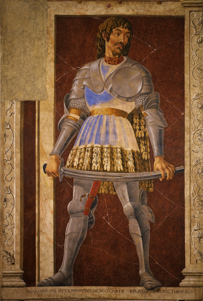 Pippo Spano, Niccolò Acciaiuoli, Francesco Petrarca da Andrea del Castagno