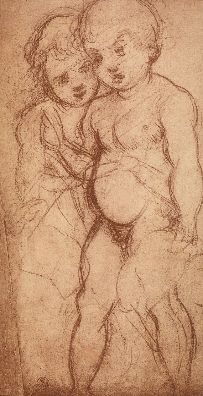 Studio di due cherubini da Andrea del Sarto