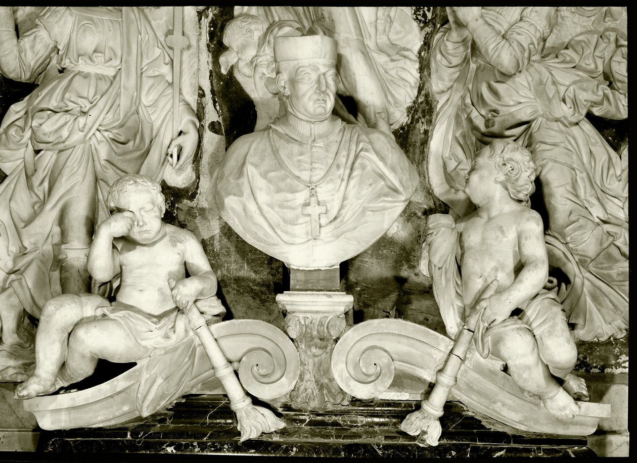Dettaglio del monumento funerario del cardinale Forteguerri (dettaglio) da Andrea del Verrocchio