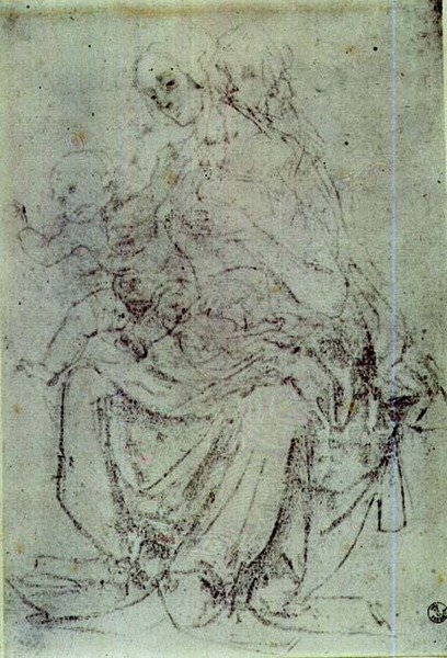 Studio di una Madonna col Bambino da Andrea del Verrocchio