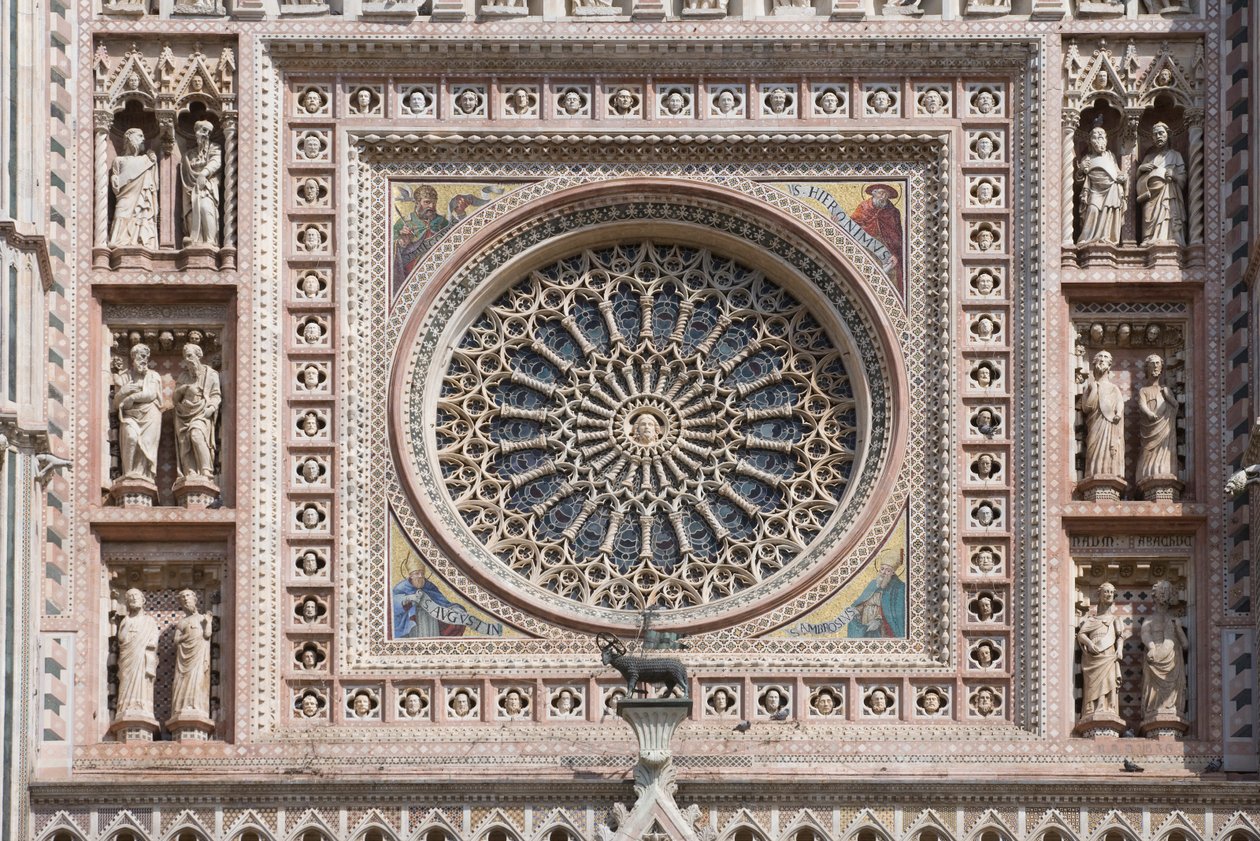 Rosone, Cattedrale di Santa Maria Assunta, Orvieto, Umbria, Italia da Andrea di Cione Orcagna