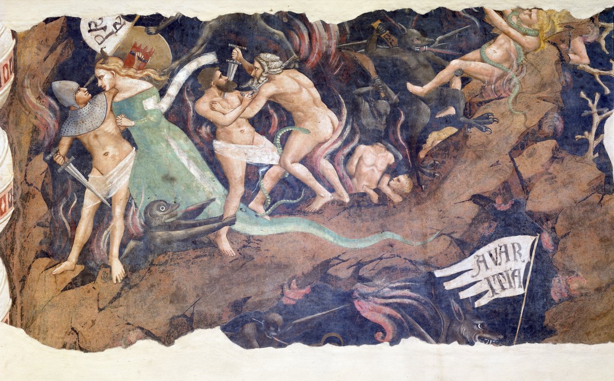 Trionfo della morte (dettaglio) da Andrea di Cione Orcagna