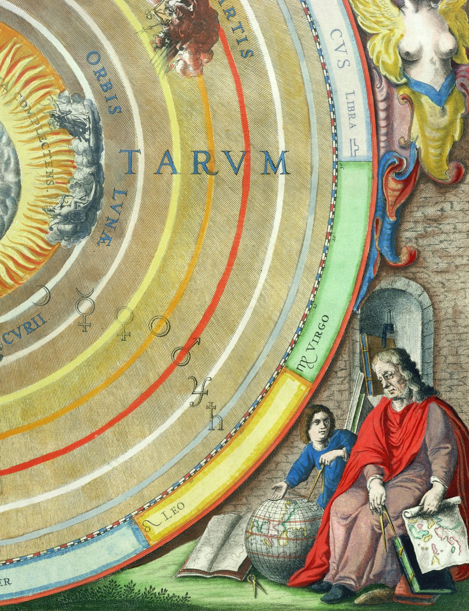 Un astronomo (dettaglio) da Andreas Cellarius