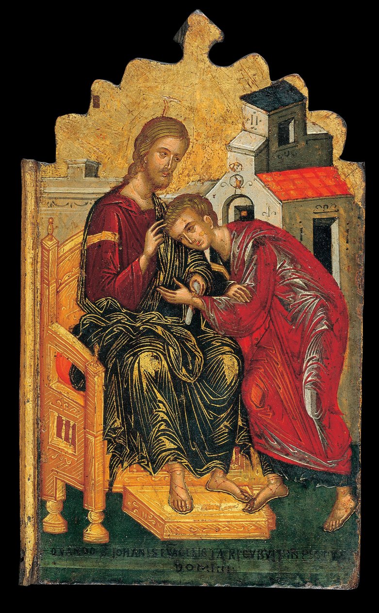 Due scene della vita di San Giovanni il Divino da Andreas Ritzos