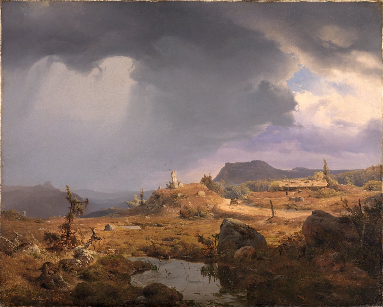 Paesaggio norvegese da Andreas Achenbach
