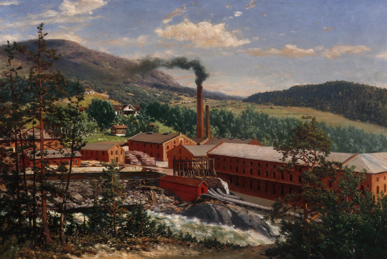 Fabbrica di Embretsfoss da Andreas Disen