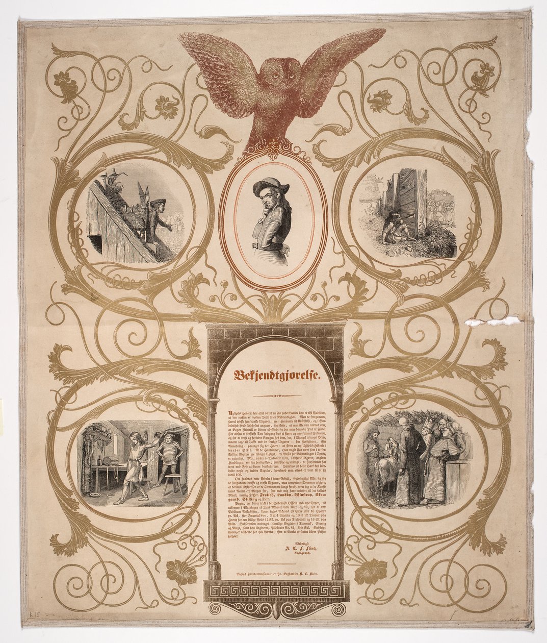 Poster per libreria per la Storia di Uglspil da Andreas Flinch