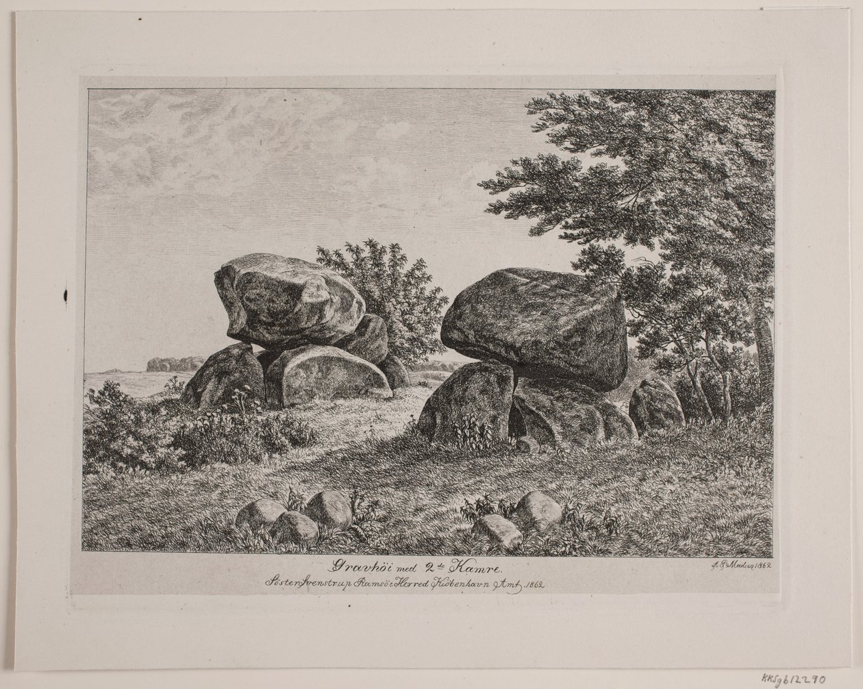 Tumulo funerario presso Søster Svenstrup da Andreas Peter Madsen