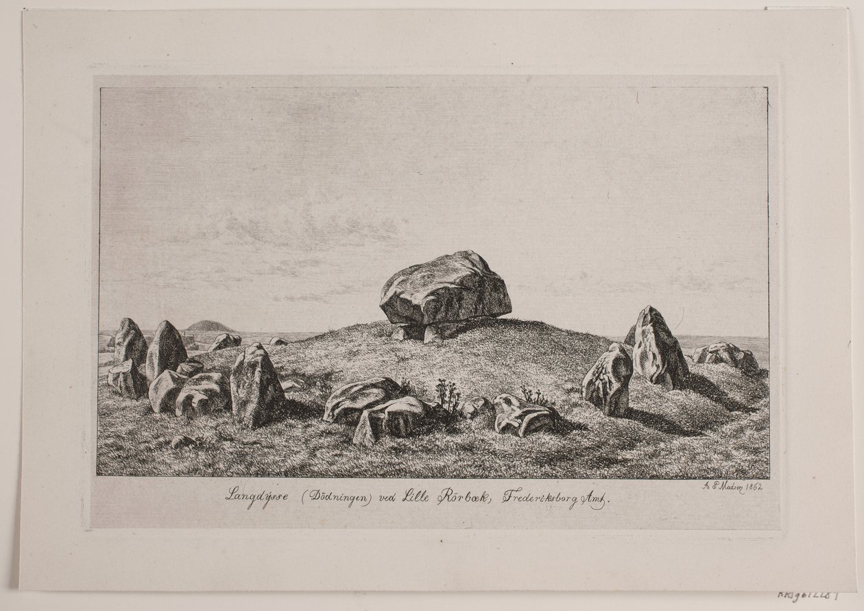 Dolmen presso Lille Rørbæk da Andreas Peter Madsen