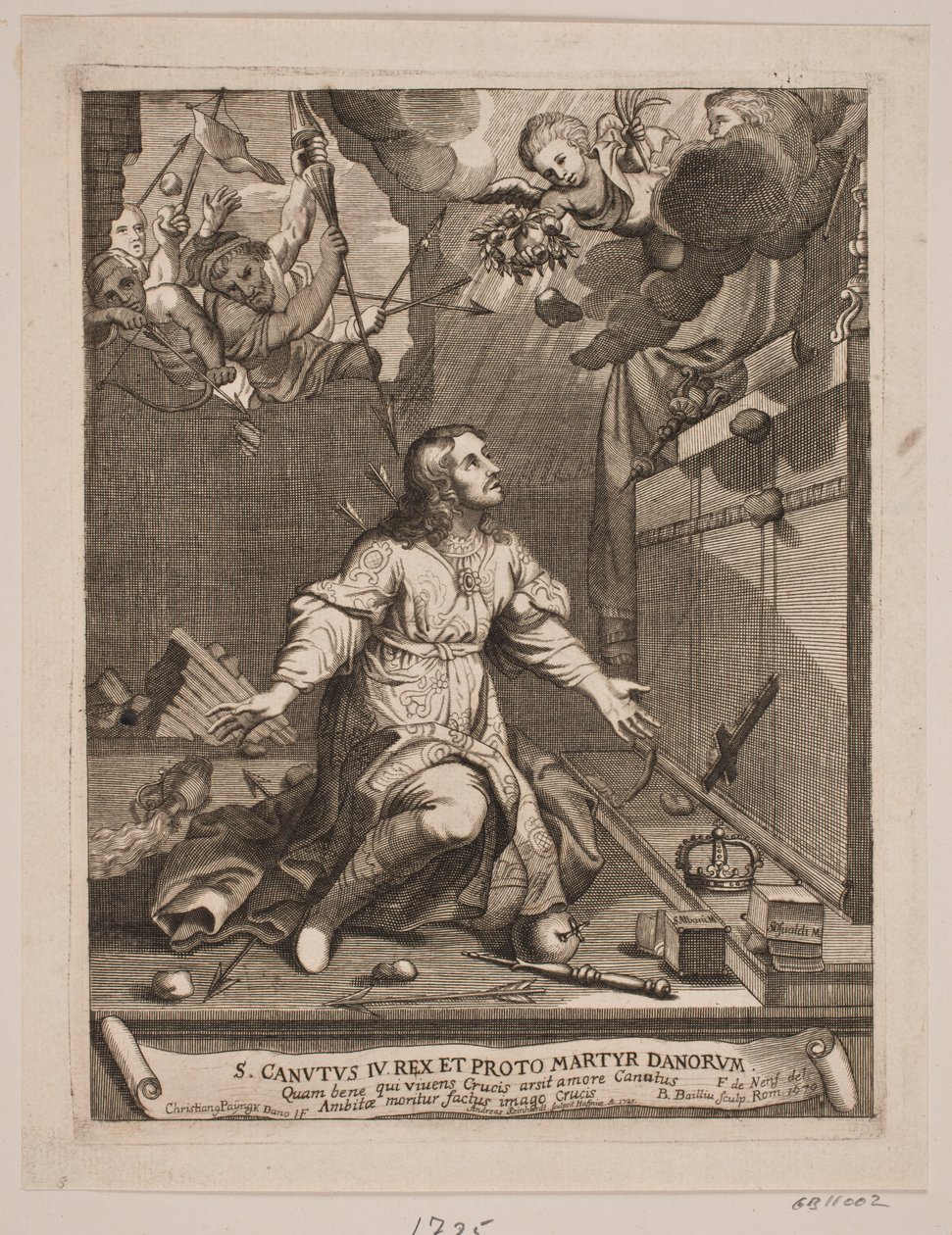 Knud il Santo, martire sofferente da Andreas Reinhardt