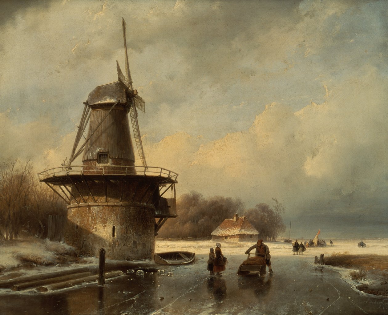 Paesaggio invernale da Andreas Schelfhout