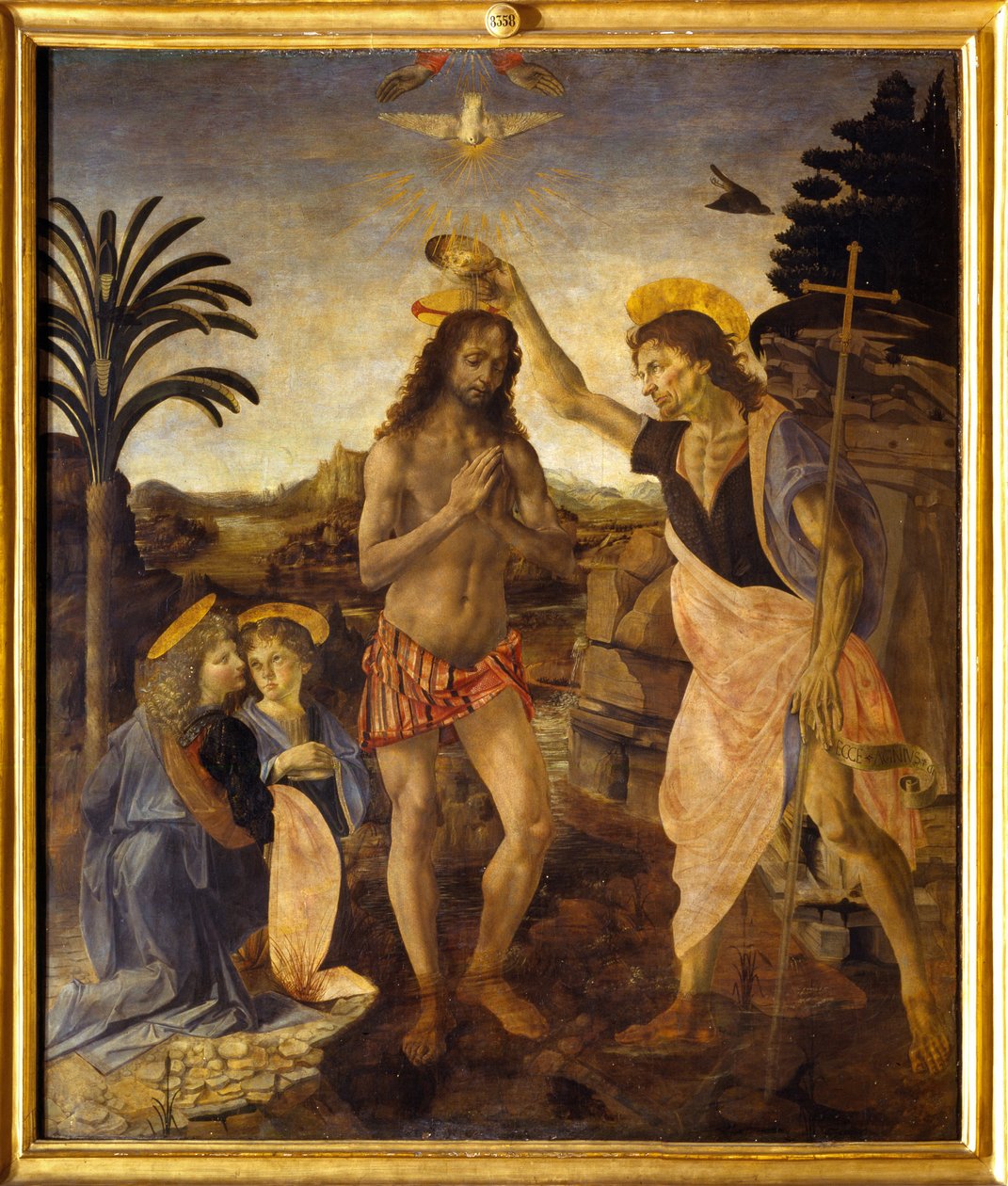 Il battesimo di Cristo da Andreea & Vinci Leonardo da (1452 1519) Verrocchio
