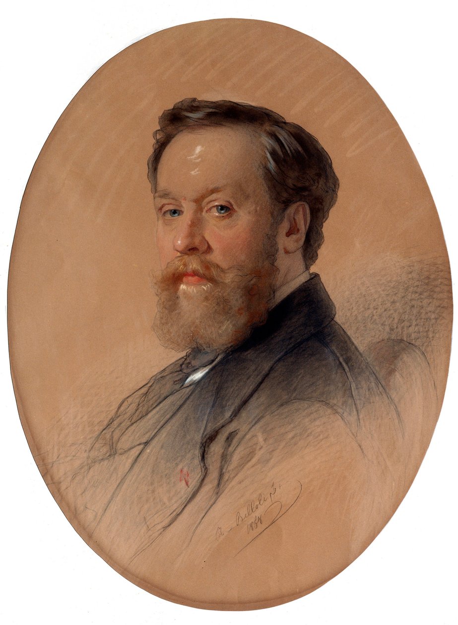 Ritratto del maresciallo della nobiltà V.Y. Tulinov, 1868 da Andrei Belloli