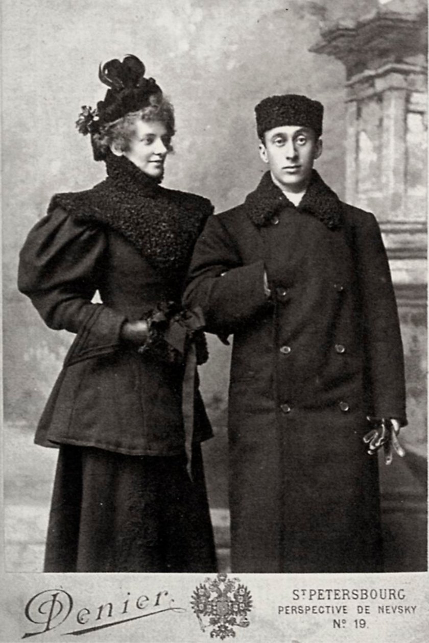 Zinaida Gippius, poetessa russa, con lo storico dell