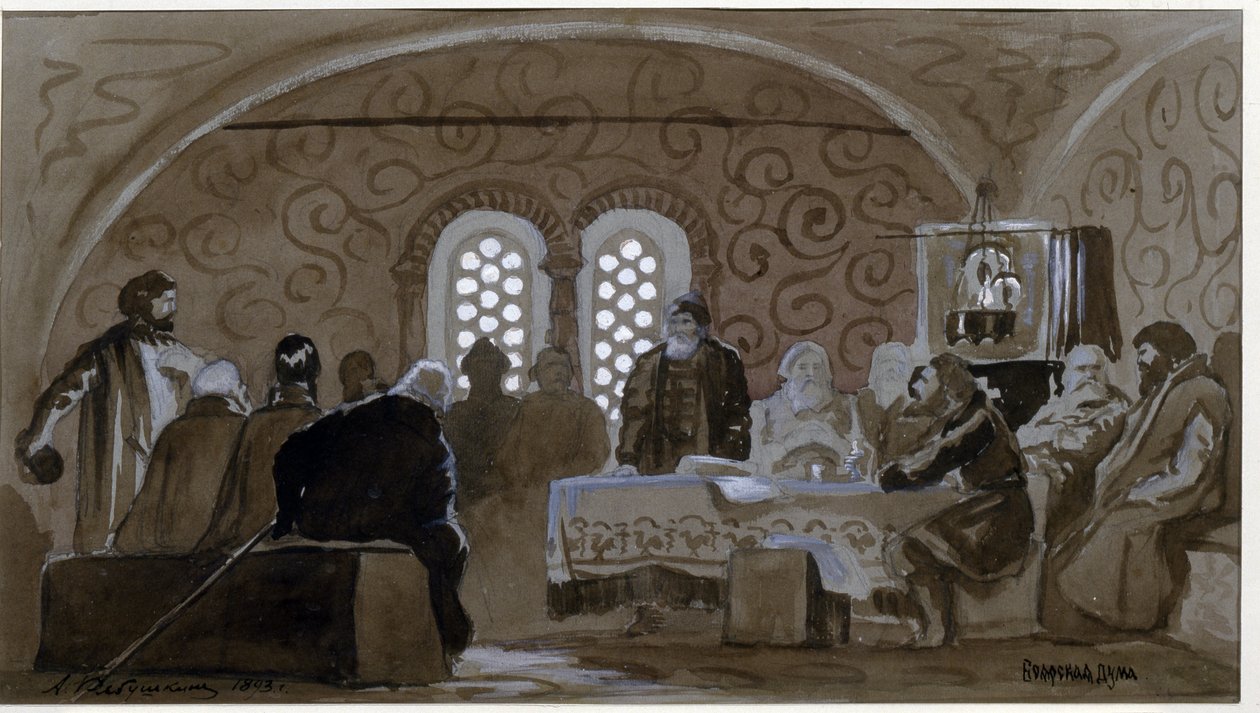 La Douma al Tempo dei Boiardi da Andrei Petrovich Ryabushkin