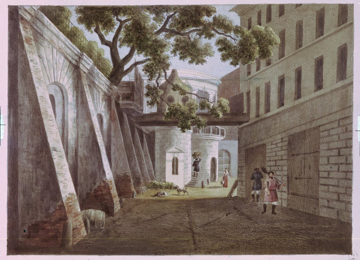 La corte della casa di Pavel Gagarin da Andrei Yefimovich Martynov