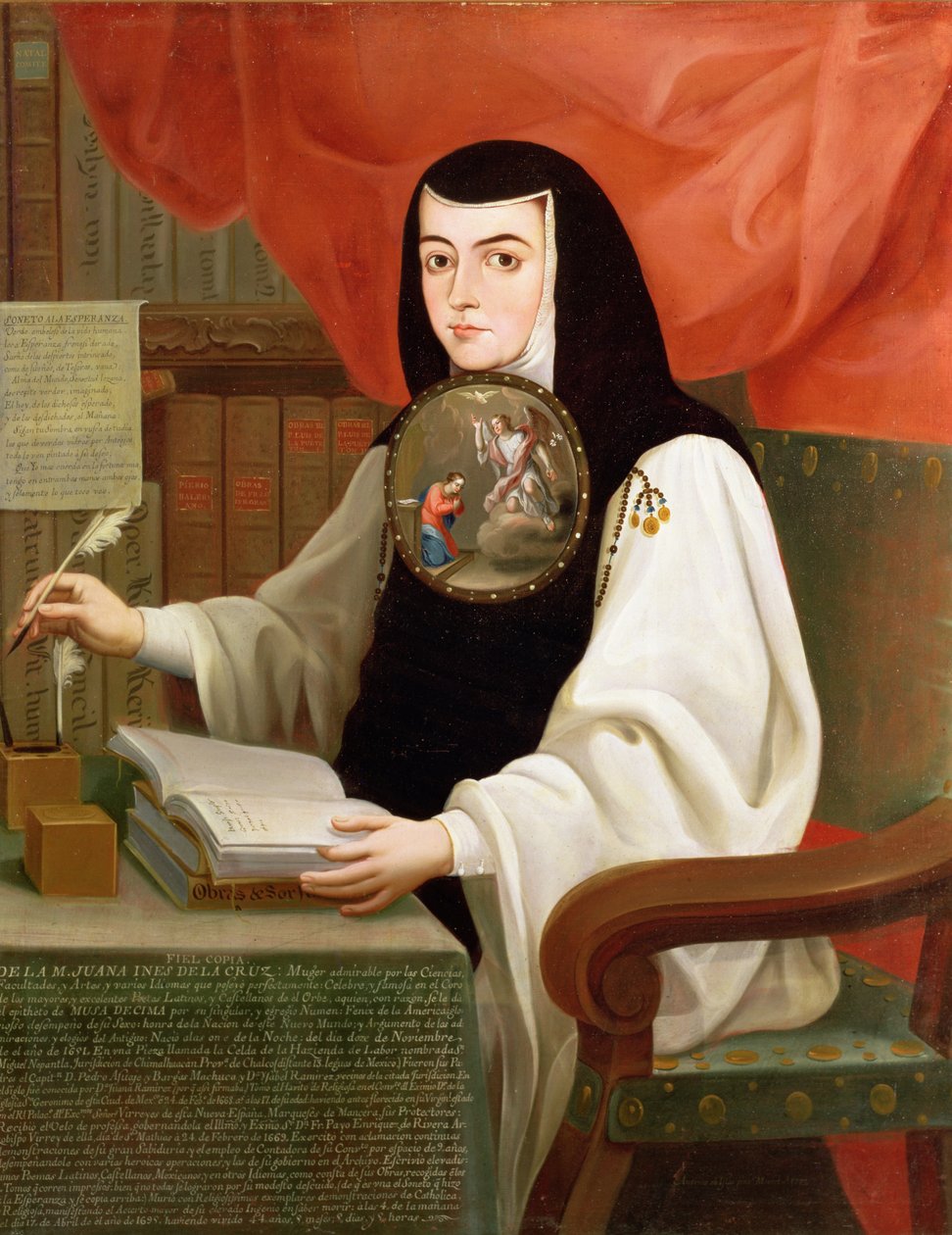 Suor Juana Ines de la Cruz (1648-95) da Andres de Islas