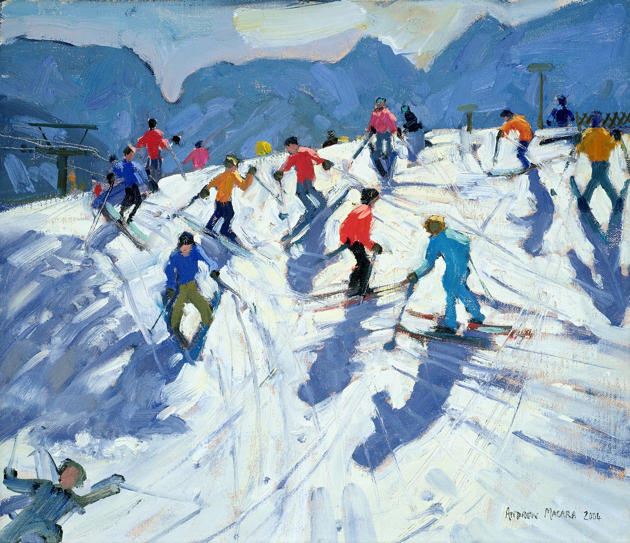 Pista da sci affollata, Lofer, 2004 da Andrew Macara