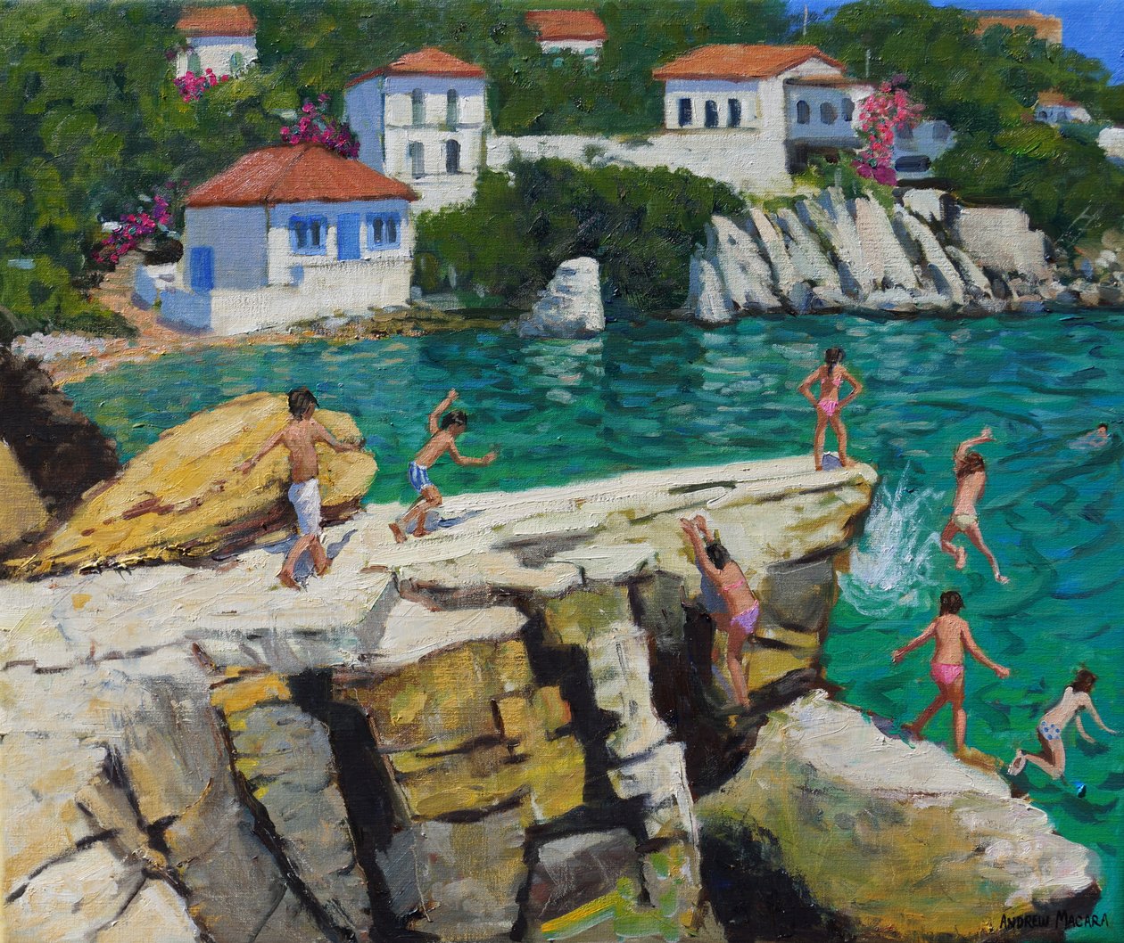Saltando in mare, Skiathos, 2015 da Andrew Macara