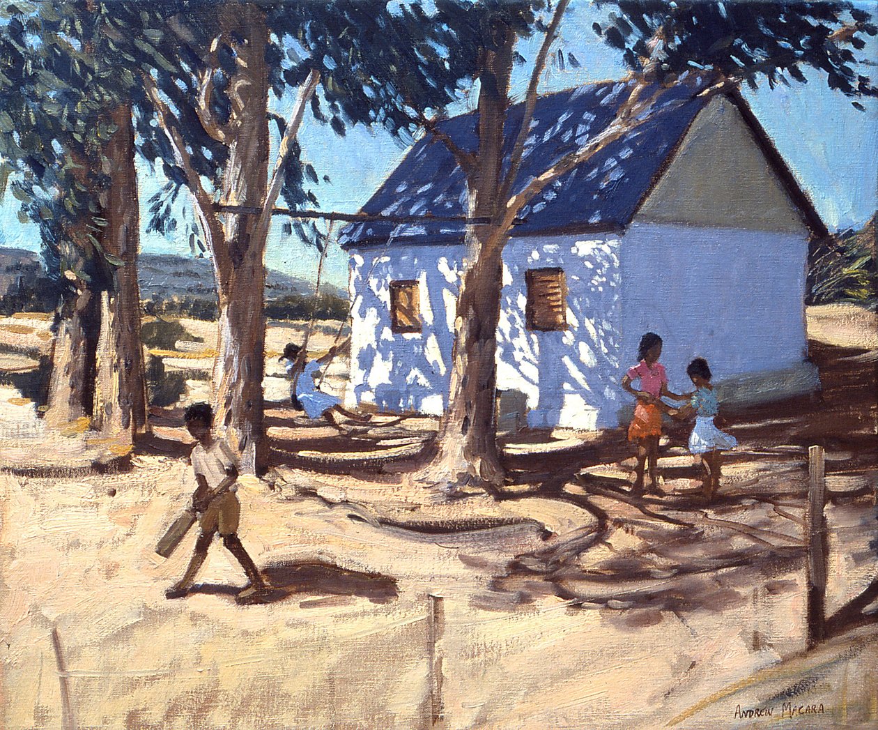 Piccola casa bianca, Karoo, Sudafrica da Andrew Macara