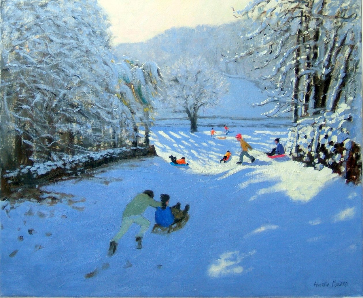 Spingendo la slitta, Youlgreave da Andrew Macara