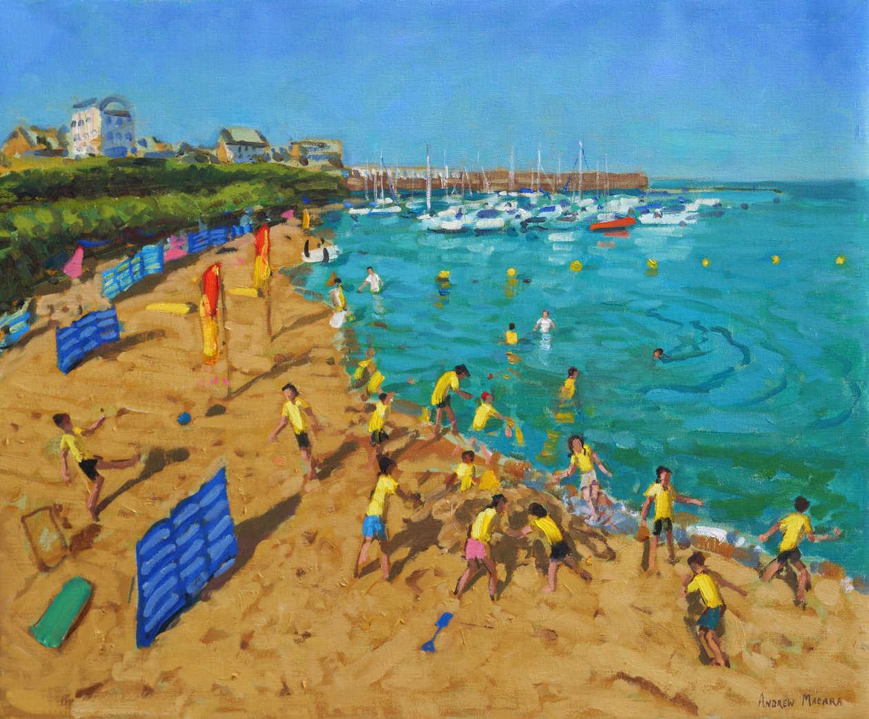 Gita scolastica, New Quay, Galles, 2013 da Andrew Macara