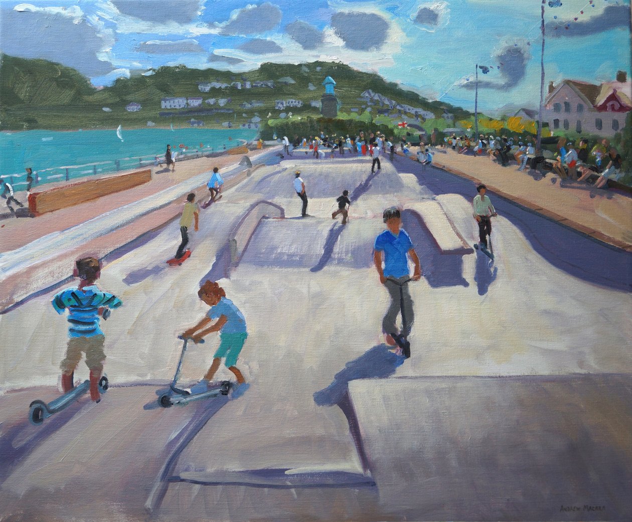 Skateboarders, Teignmouth, 2012 da Andrew Macara