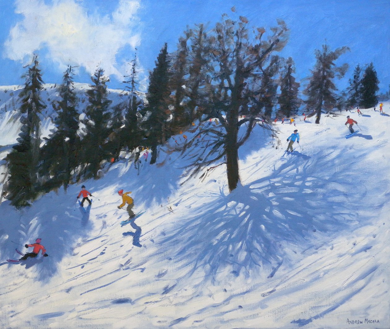 Sciatori primaverili, Verbier, 2010 da Andrew Macara