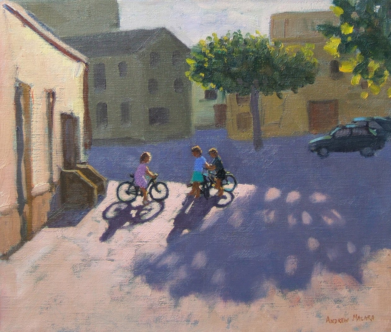 Tre Bambini con Biciclette, Spagna da Andrew Macara