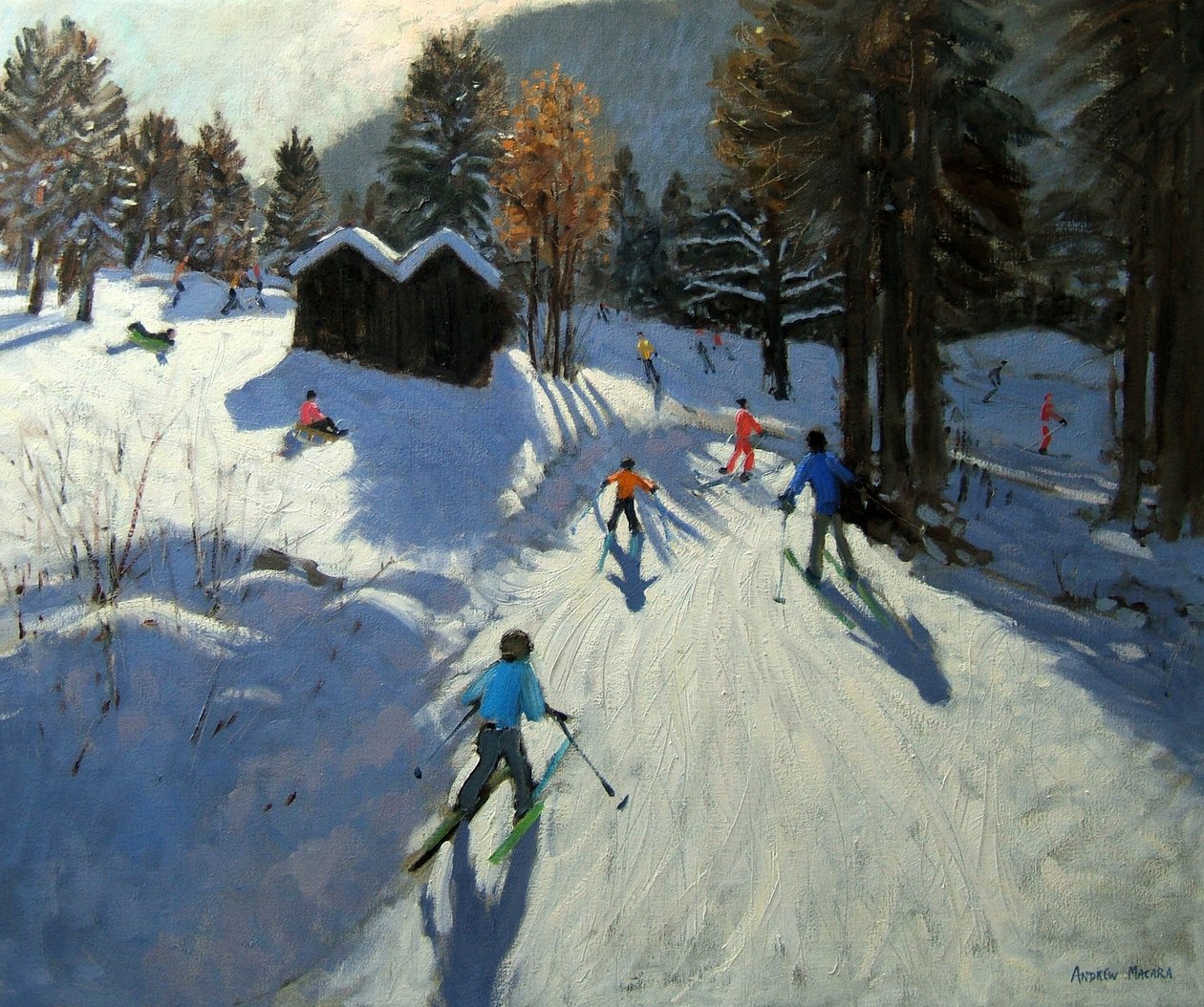 Due baite di montagna, Pleney, Morzine da Andrew Macara