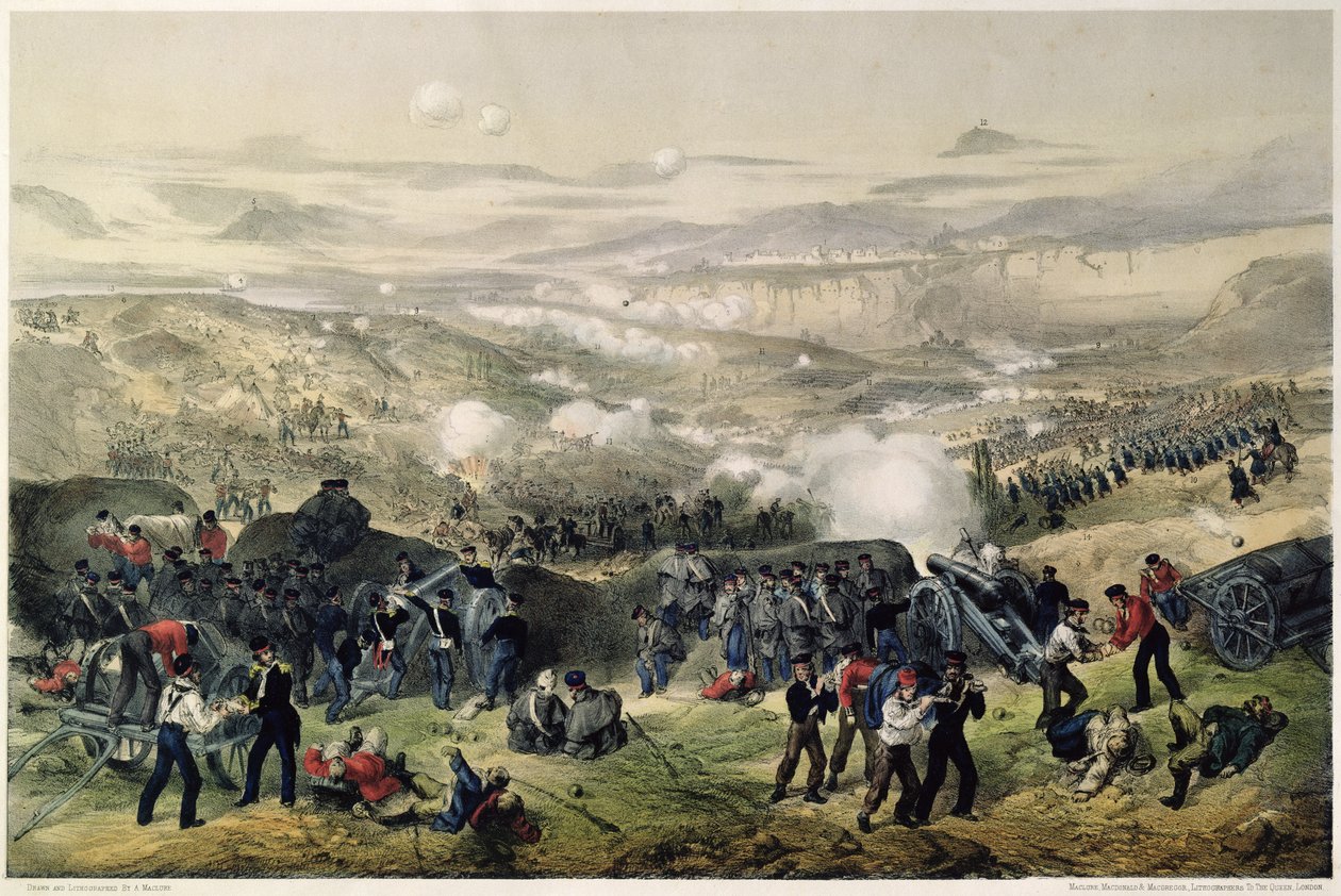 La Battaglia di Inkerman, 5 novembre 1854, 1855 da Andrew Maclure