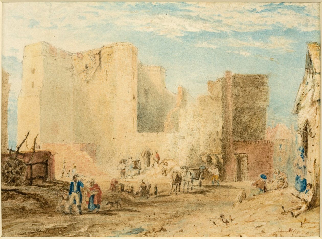 La Demolizione della Nuova Porta, Newcastle upon Tyne 1823 da Andrew Morton