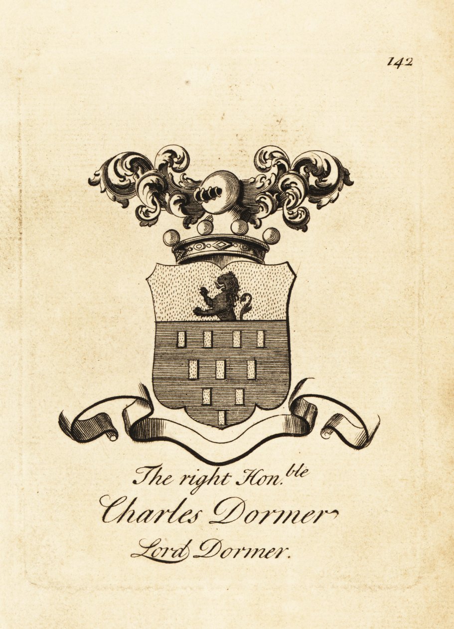 Stemma del Onorevole Charles Dormer, Lord Dormer, 5° Barone Dormer da Andrew Johnston