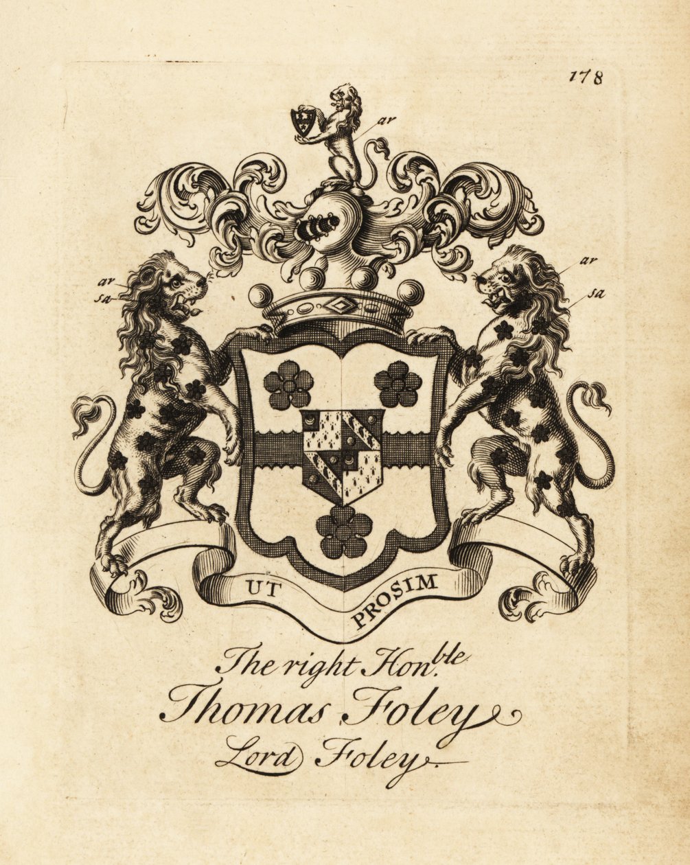 Stemma del Diritto Onorevole Thomas Foley, Lord Foley da Andrew Johnston