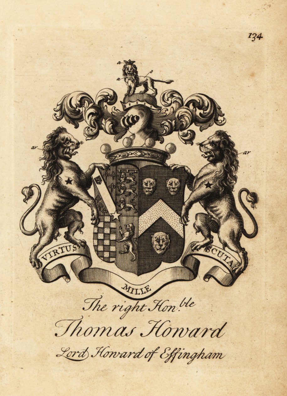 Stemma del Onorevole Thomas Howard, 2° Conte di Effingham, Lord Howard di Effingham da Andrew Johnston