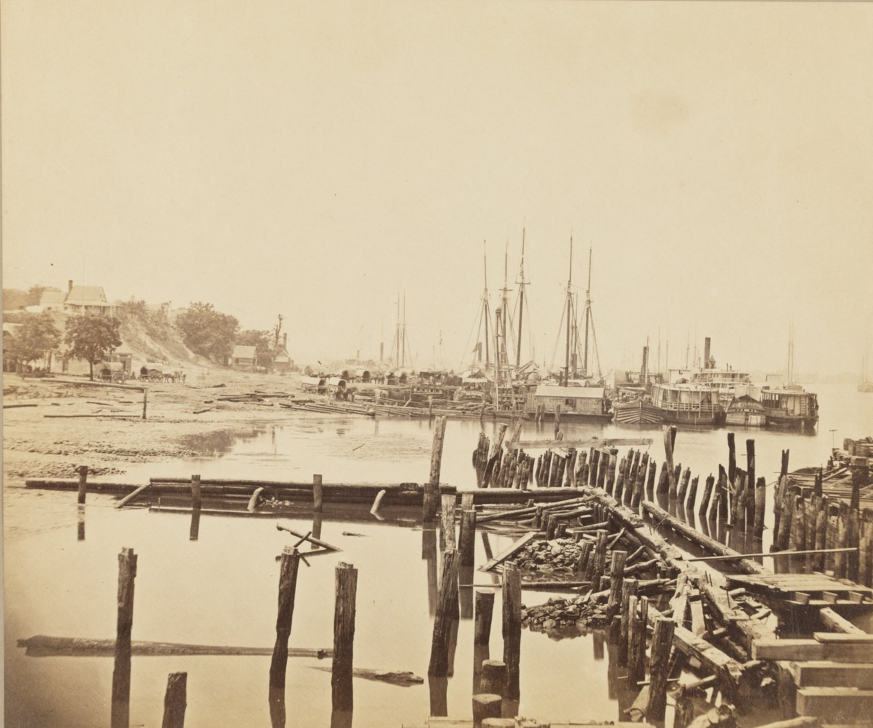 City Point, Virginia, c.1861-1865 da Andrew Joseph Russell
