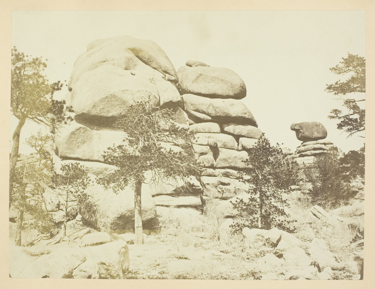 Roccia di granito, stazione di Buford, monti Laramie da Andrew Joseph Russell