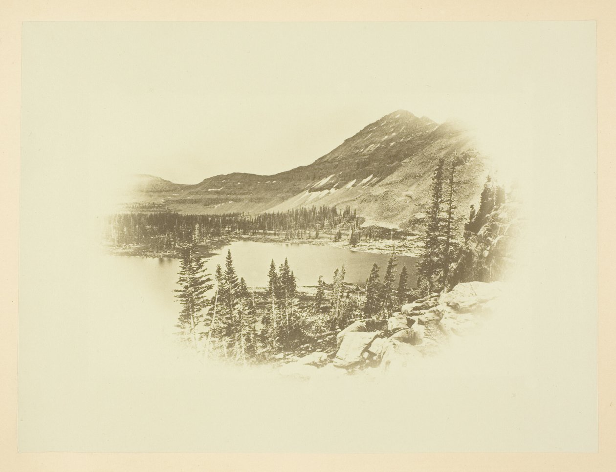 Lago di Moore, Capo del fiume Bear, Monte Uintah da Andrew Joseph Russell