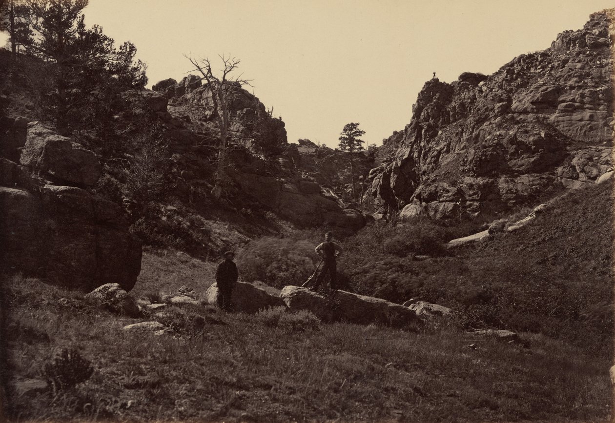 Piastra 10. Porta del Diavolo, canone di Dale Creek, 1869 (foto) da Andrew Joseph Russell