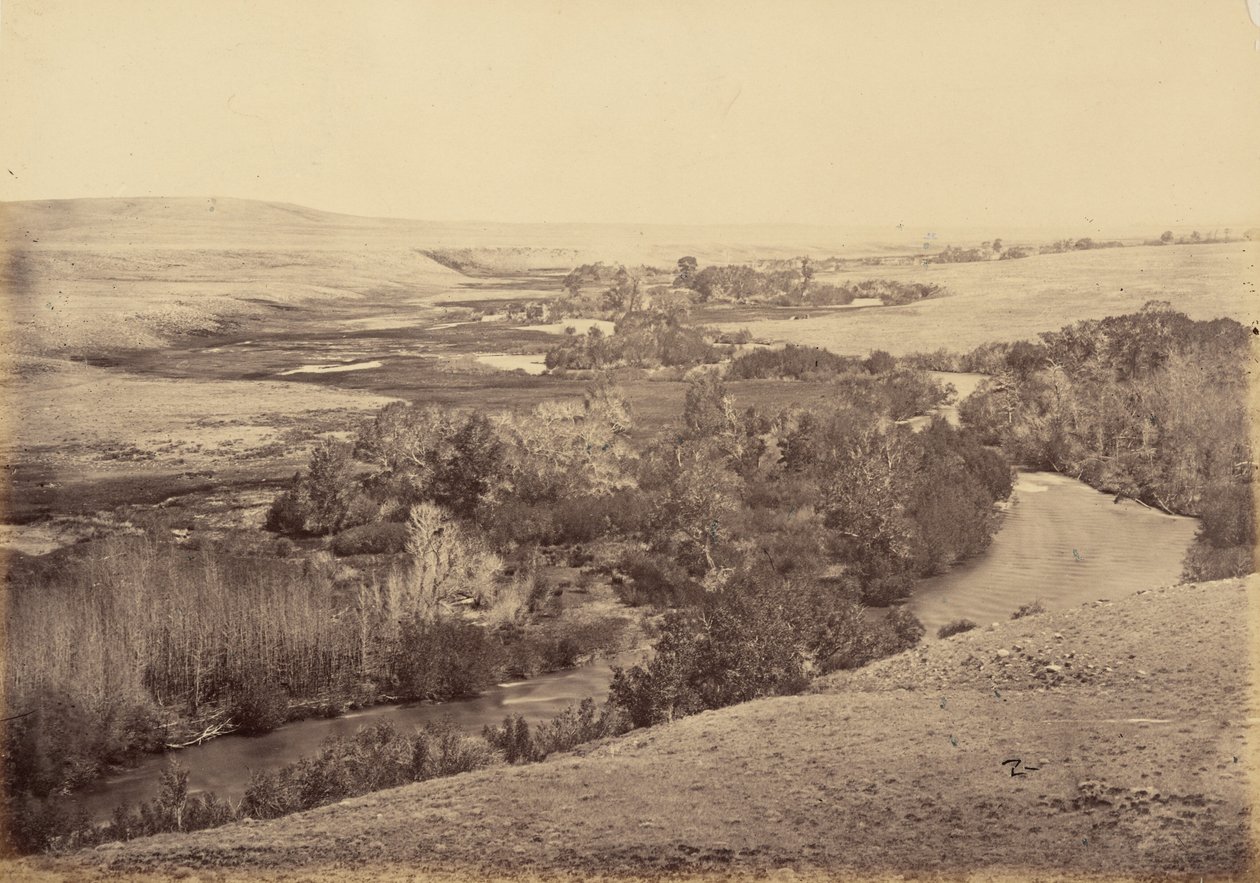 Piastra 18. Valle del fiume Little Laramie, 1869 (foto) da Andrew Joseph Russell