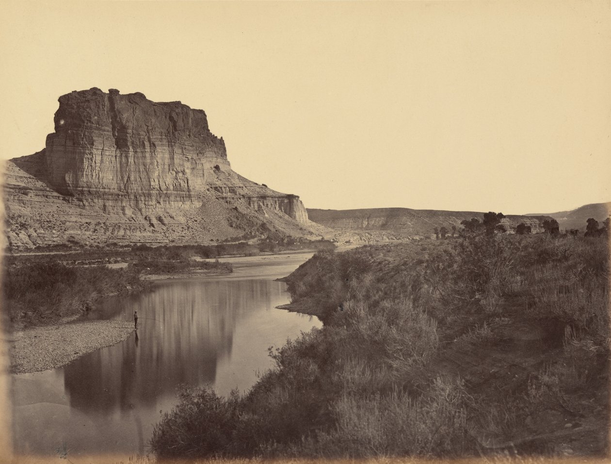 Piastra 24. Castle Rock, valle del Green River, 1869 (foto) da Andrew Joseph Russell